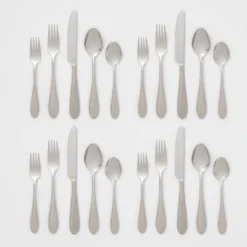 20pc Luxor 18/10 Stainless Steel Flatware Set - Threshold Signature™ -Child Home Decoration Store GUEST 0249df9c 4528 4fe4 ae3a bb1cbcc9fee2