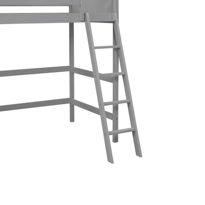 Twin Size Wood Loft Bed With Ladder-ModernLuxe 8 Twin Size Wood Loft Bed With Ladder-ModernLuxe - Image 6