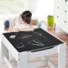 Costway Kids Table Chairs Set With Storage Boxes Blackboard Whiteboard Drawing GreyNature -Child Home Decoration Store GUEST 02a68b78 1b3d 4c4f b5c4 9b9833407452