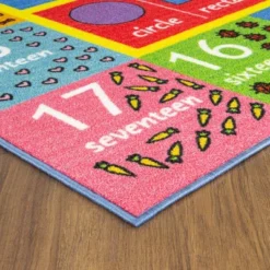 KC CUBS Boy & Girl Kids Math Symbols, Numbers & Shapes Educational Learning & Fun Game Play Area Nursery Bedroom Classroom Rug Carpet -Child Home Decoration Store GUEST 02f30c84 9901 49f1 ac90 50dc1c97c757