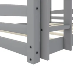 Full Over Full Alaina Floor Wood Bunk Bed - Room & Joy -Child Home Decoration Store GUEST 034469de e7e2 4c83 ba6d 9b7d31ef6201