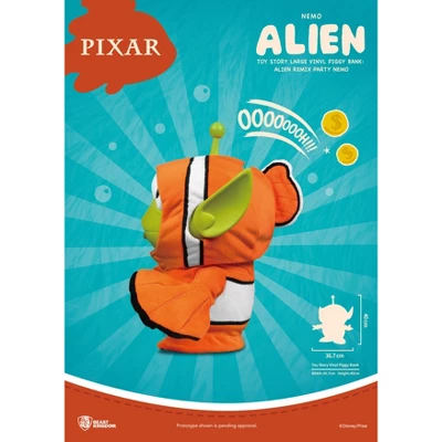 DISNEY Toy Story Large Vinyl Piggy Bank: Alien Remix Party Nemo (Piggy Bank) 3 DISNEY Toy Story Large Vinyl Piggy Bank: Alien Remix Party Nemo (Piggy Bank)