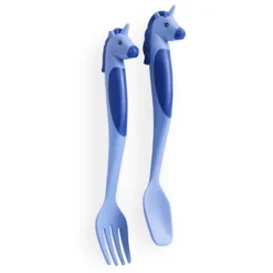 2pc Plastic Unicorns Utensil Set - Dinneractive -Child Home Decoration Store GUEST 06602e40 b5d3 4223 8da4 45e62c582656