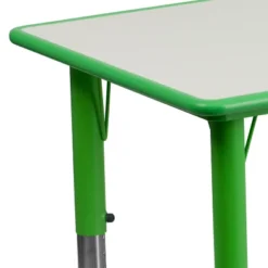 Emma And Oliver 23.625"W X 47.25"L Rectangular Plastic Height Adjustable Activity Table -Child Home Decoration Store GUEST 0672bb01 5201 400b bd1a 7ebe025b1a5d