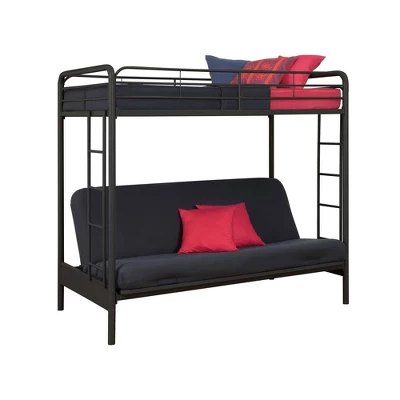 Twin Over Futon Leonora Metal Bunk Bed - Room & Joy 10 Twin Over Futon Leonora Metal Bunk Bed - Room & Joy - Image 8