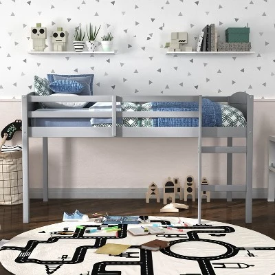 Twin Alexis Wood Arch Loft Bed - Hillsdale Furniture 3 Twin Alexis Wood Arch Loft Bed - Hillsdale Furniture