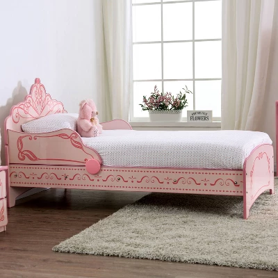 Twin Nemma Princess Crown Twin Bed Pink - Homes: Inside + Out 3 Twin Nemma Princess Crown Twin Bed Pink - Homes: Inside + Out