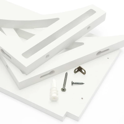 36" Topsy Turvey 2 In 1 Kids' Shelf With Brackets For Underneath Or Facing Upward White - InPlace 8 36" Topsy Turvey 2 In 1 Kids' Shelf With Brackets For Underneath Or Facing Upward White - InPlace - Image 6