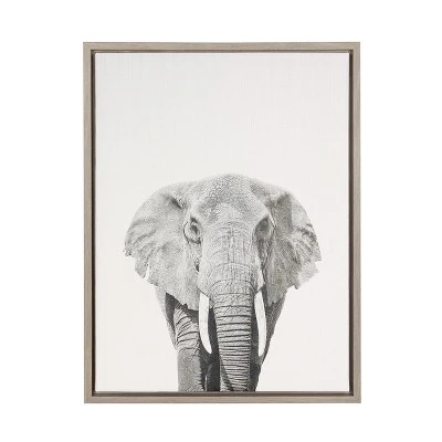 24" X 18" Elephant Framed Canvas Art - Uniek 6 24" X 18" Elephant Framed Canvas Art - Uniek - Image 4
