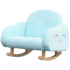 Qaba Kids Rocker Armchair, Children Rocking Chair For Nursery Playroom Preschool, With Solid Wood Legs, Anti-Tipping Design, For 1.5-5 Years -Child Home Decoration Store GUEST 0e3f6b60 08f7 4b9a 8a6d f994c574bf37