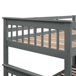 Twin-Over-Full Bunk Bed With Storage Stairs And Guard Rail - ModernLuxe -Child Home Decoration Store GUEST 0e469503 08f8 42e7 8e7f 180a3d3f5c53