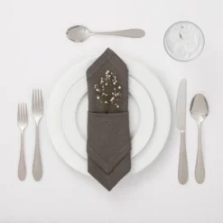 20pc Luxor 18/10 Stainless Steel Flatware Set - Threshold Signature™