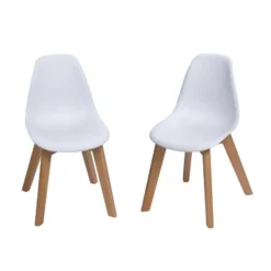 Set Of 2 Kids' Chairs With Beech Legs - Gift Mark -Child Home Decoration Store GUEST 102a3033 8951 4814 bb57 a93753ff5381