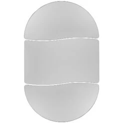 Emma And Oliver 3 Piece 76" Oval Wave Collaborative Grey Adjustable Activity Table Set -Child Home Decoration Store GUEST 114f58f7 e57f 4107 b1ed 49e8498d6930 1