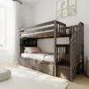 Max & Lily Twin Over Twin Staircase Bunk Bed With Storage Drawers 1 Max & Lily Twin Over Twin Staircase Bunk Bed With Storage Drawers -Child Home Decoration Store GUEST 1328978e a82b 490d bd93 1e8ec178311c