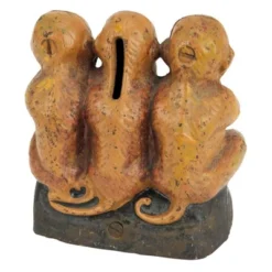 Design Toscano Speak No, See No, Hear No Evil Monkeys Still Action Die-Cast Iron Coin Bank -Child Home Decoration Store GUEST 1342a5f1 b265 4fcb bb4c 764c6a64bf2e