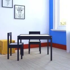3pc Annya Kiddy Table Set Navy/White - Room & Joy -Child Home Decoration Store GUEST 13aa874b 8656 4de2 ac39 9577cb0aaa88