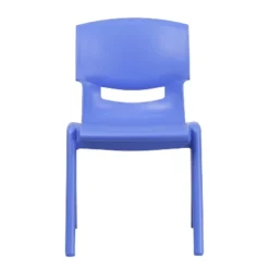 Flash Furniture 4 Pack Blue Plastic Stackable School Chair With 15.5'' Seat Height -Child Home Decoration Store GUEST 162bf1d6 5e46 43dc 81af 33ac29113499