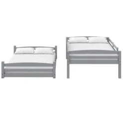 Full Over Full Alaina Floor Wood Bunk Bed - Room & Joy -Child Home Decoration Store GUEST 17637a1c 68d0 41e4 bef6 f3db885c4d8e