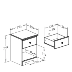 Summer Breeze 1 Drawer Nightstand Blueberry - South Shore -Child Home Decoration Store GUEST 1900149d 9594 48e6 8668 c6fd843a6057