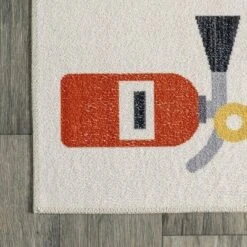 NuLOOM Carmina City Streets Machine Washable Kids Area Rug 7' X 9' In White Multi 13 NuLOOM Carmina City Streets Machine Washable Kids Area Rug 7' X 9' In White Multi -Child Home Decoration Store GUEST 1910b016 a942 4626 9b58 b52367f6e0c5