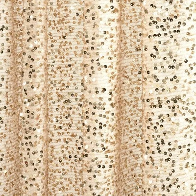 52"x84" Ballgown Glam Sparkle Sequins Window Curtain Panel - Lush Décor 4 52"x84" Ballgown Glam Sparkle Sequins Window Curtain Panel - Lush Décor - Image 2