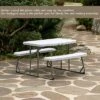 Foldable White Kids' Picnic Table Bench Outdoor Portable Children's Backyard Table, Crafting, Dining, And Playtime Patio Table -Child Home Decoration Store GUEST 1ce84445 911d 448c 8cb9 871ef8066566