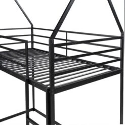 Twin Over Twin House Bunk Bed With Ladder And Slide - ModernLuxe -Child Home Decoration Store GUEST 1db80995 d468 487f a460 fec5bd6117a5