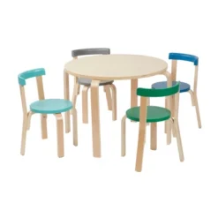 ECR4Kids Bentwood Table And Curved Back Chair Set, Kids Wood Furniture -Child Home Decoration Store GUEST 1e713fa1 0699 4d4d bb90 12062da92eb9