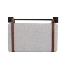 Harlow Headboard Sand Gray Fabric Vintage Brown - Nathan James -Child Home Decoration Store GUEST 1f5ee141 da10 4814 8726 04d353230a36