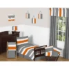 Gray & Orange Striped Curtain Panels - Sweet Jojo Designs -Child Home Decoration Store GUEST 217802cd 83a9 40e5 b9fd aa1f1686373c