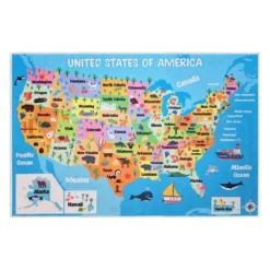 Educational Kids Cotton Rug For Playrooms, Kids Rooms, Classrooms -Child Home Decoration Store GUEST 22a1d25f 8cec 4c90 a09b 19350d3801ff