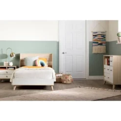 Yodi 2 Drawer Nightstand Soft Elm/White - South Shore -Child Home Decoration Store GUEST 233ba939 d918 49aa b207 b7b23e9332b4