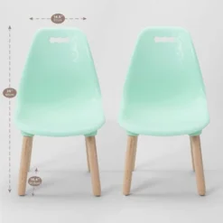 Set Of 2 Kid Century Modern Kids' Chairs - B. Spaces -Child Home Decoration Store GUEST 24c782bd c9a2 4455 9817 6cb28f77dbbb