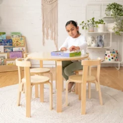 ECR4Kids Bentwood Table And Curved Back Chair Set, Kids Wood Furniture -Child Home Decoration Store GUEST 256f715b 0f40 4324 88f2 46dca578f60d