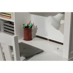 Kids' Highlands Desk With Hutch White - Hillsdale Furniture -Child Home Decoration Store GUEST 25fae09a 9e55 4c0c 8aa1 dd769d5d9d5e