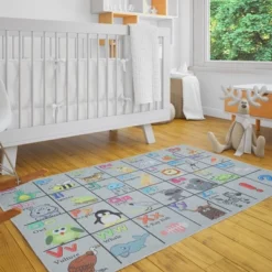 Educational Kids Cotton Rug For Playrooms, Kids Rooms, Classrooms -Child Home Decoration Store GUEST 2677edde 8d4d 4262 973d fb6240828268