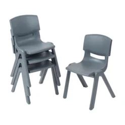 ECR4Kids Plastic School Stack Chair For Indoors And Outdoors, 14in Seat Height, 4-Pack -Child Home Decoration Store GUEST 2b90245f 6844 41d1 87cc 52ed8bc272d4