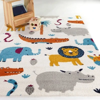 Henry Animals Kids' Rug Cream - Balta Rugs 3 Henry Animals Kids' Rug Cream - Balta Rugs