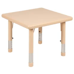 Emma And Oliver 24" Square Plastic Height Adjustable Activity Table -Child Home Decoration Store GUEST 2febda5d 9433 44f6 9bf0 611f1c987b67