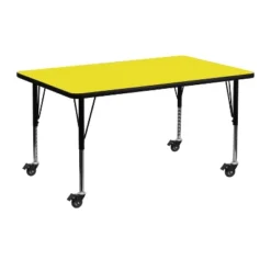 Emma And Oliver Mobile 24x48 Rectangle HP Laminate Preschool Activity Table -Child Home Decoration Store GUEST 32ec8ab7 c590 45c6 bc60 d43fe39b5e86