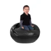 Medium Vinyl Bean Bag Chair Black - Gold Medal