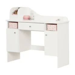 Vito Makeup Desk With Drawer Pure White/Pink - South Shore -Child Home Decoration Store GUEST 348c79f5 5d2b 4eb5 9fa7 96fc7f1e0b07