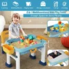 Costway 6 In 1 Kids Activity Table Set W/ Chair Toddler Luggage Building Block Table -Child Home Decoration Store GUEST 36adff80 969a 458e baf1 34f602b33329