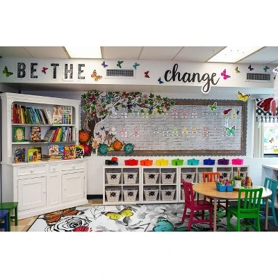 Flagship Carpets School Girl Style Woodland Whimsy Butterfly Classroom Area Rug 4 Flagship Carpets School Girl Style Woodland Whimsy Butterfly Classroom Area Rug - Image 2