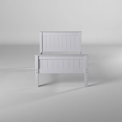 Twin Harmony Wood Platform Bed Dove Gray - Alaterre Furniture 7 Twin Harmony Wood Platform Bed Dove Gray - Alaterre Furniture - Image 5