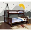 HOMES: Inside + Out Twin XL Over Queen Kids' Lea Bunk Bed Dark Walnut - IoHOMES -Child Home Decoration Store GUEST 3908edce a994 4e69 b6c0 67200e4fc833