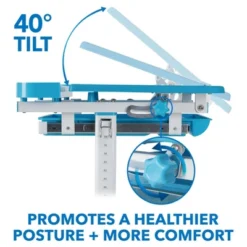 Mount-It! Kids Desk And Chair Set | Height Adjustable Ergonomic Children's School Workstation With Storage Drawer | Blue -Child Home Decoration Store GUEST 392dd2ed 93e7 494b 915b 94eac0d14014