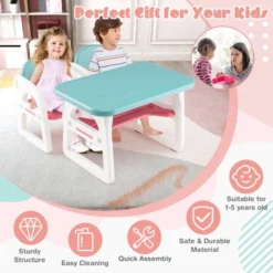 Costway 3-Piece Kids Table And Chair Set Toddler Activity Study Desk With Building Blocks 16 Costway 3-Piece Kids Table And Chair Set Toddler Activity Study Desk With Building Blocks -Child Home Decoration Store GUEST 3bbf26db f77d 4fb7 91f3 ccfbdbe6825c