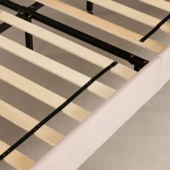 Maliza Upholstered Complete Platform Bed Pale Pink - South Shore -Child Home Decoration Store GUEST 3c587daa 99c1 44d3 a02e a533fca3422a